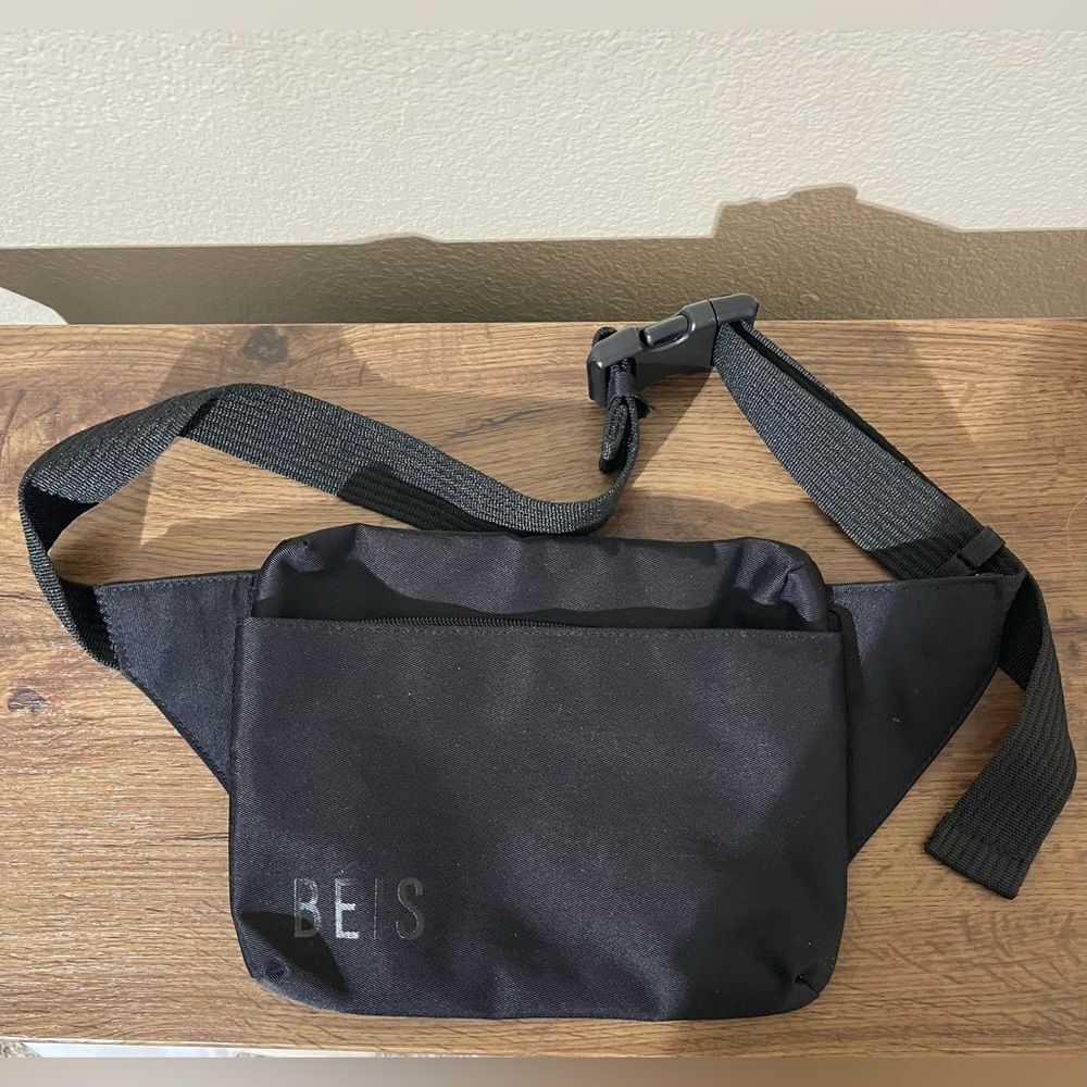 BEIS Black Belt Bag for Men